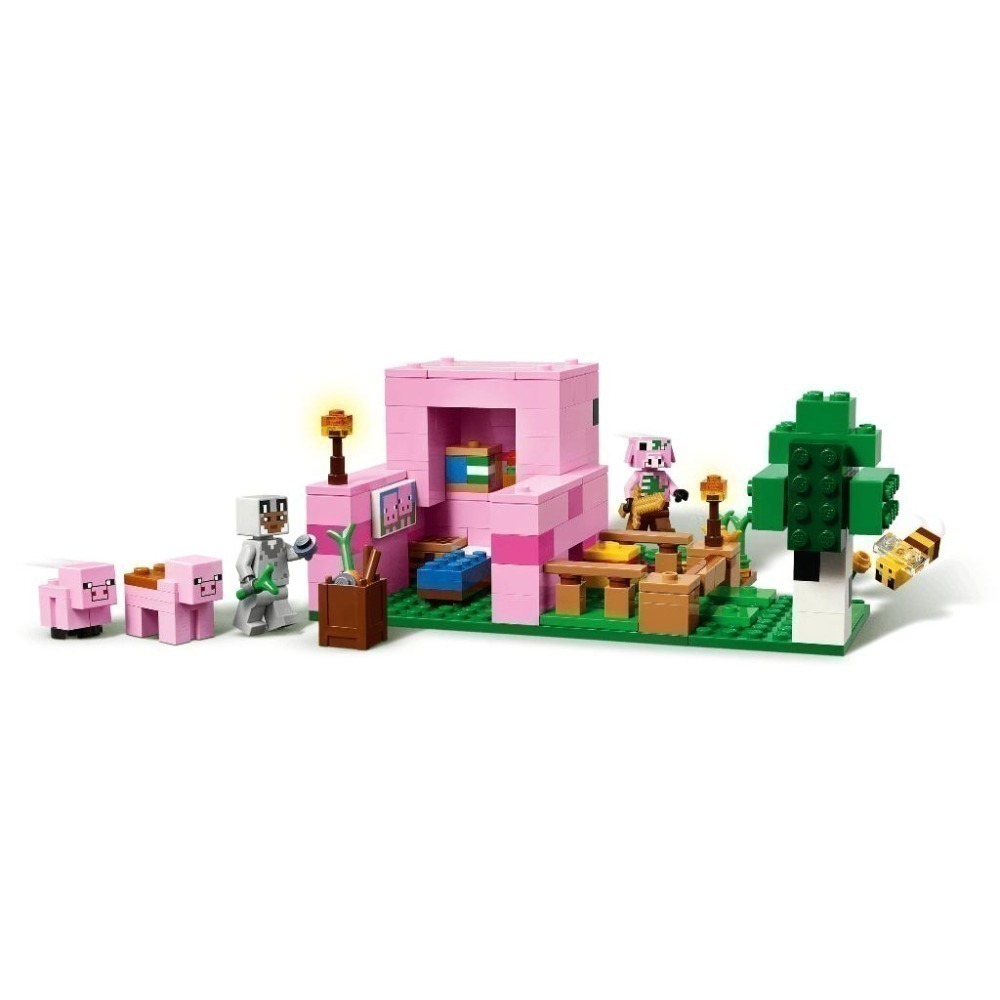 ［想樂］全新 樂高 LEGO 21268 Minecraft 創世神 豬寶寶小屋-細節圖5