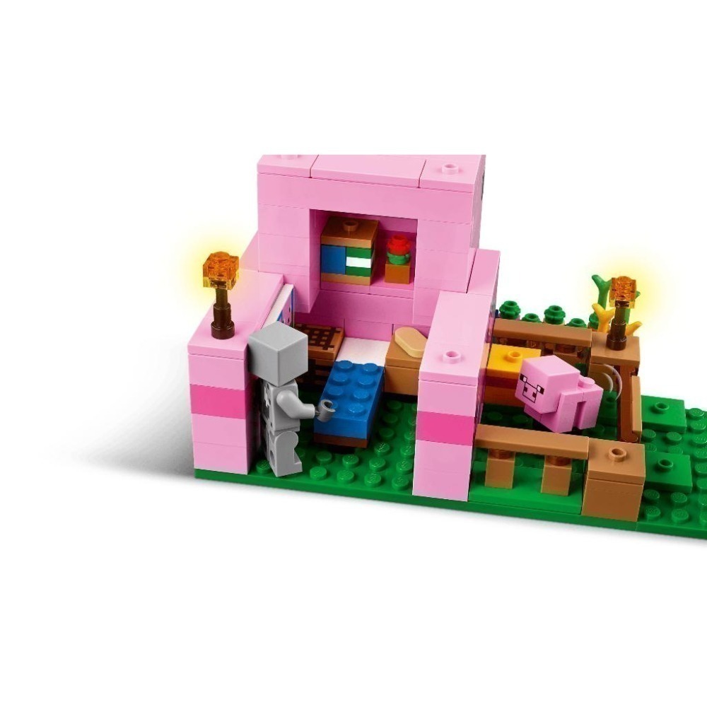 ［想樂］全新 樂高 LEGO 21268 Minecraft 創世神 豬寶寶小屋-細節圖7