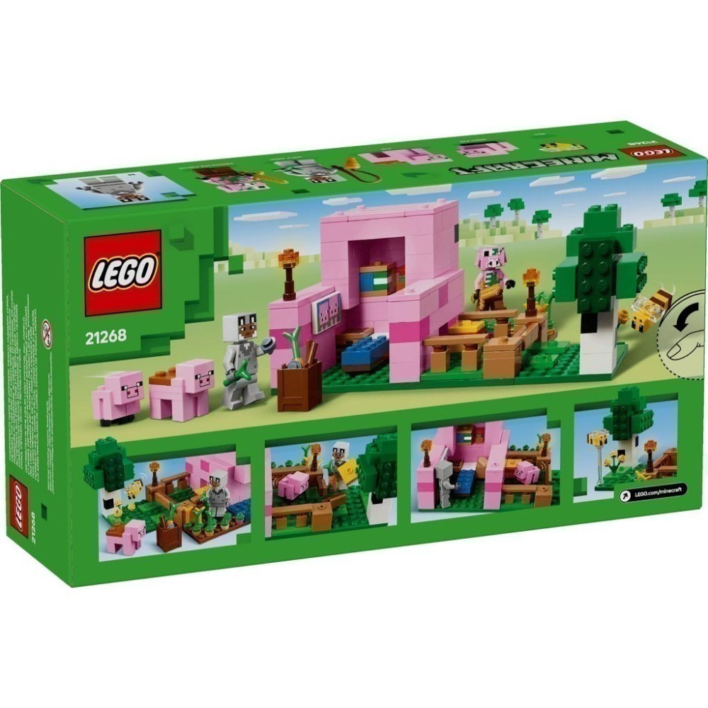 ［想樂］全新 樂高 LEGO 21268 Minecraft 創世神 豬寶寶小屋-細節圖2