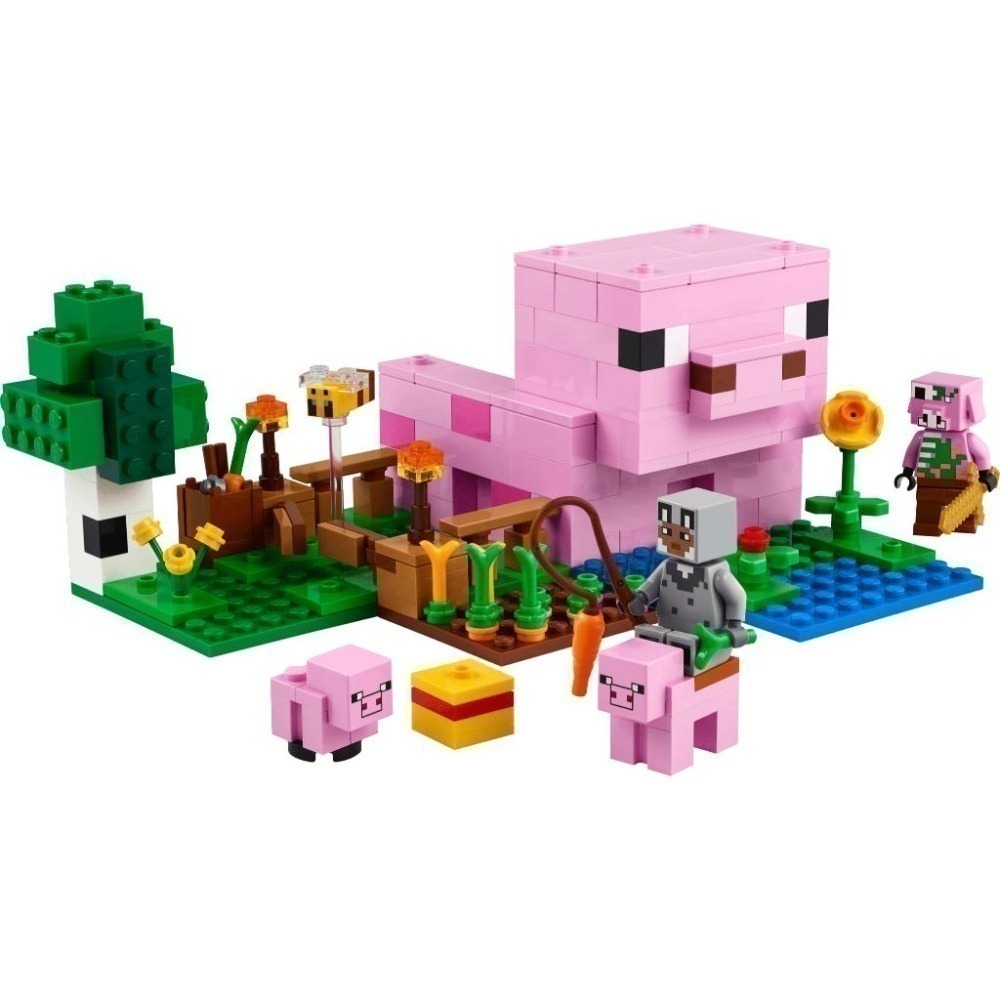 ［想樂］全新 樂高 LEGO 21268 Minecraft 創世神 豬寶寶小屋-細節圖3