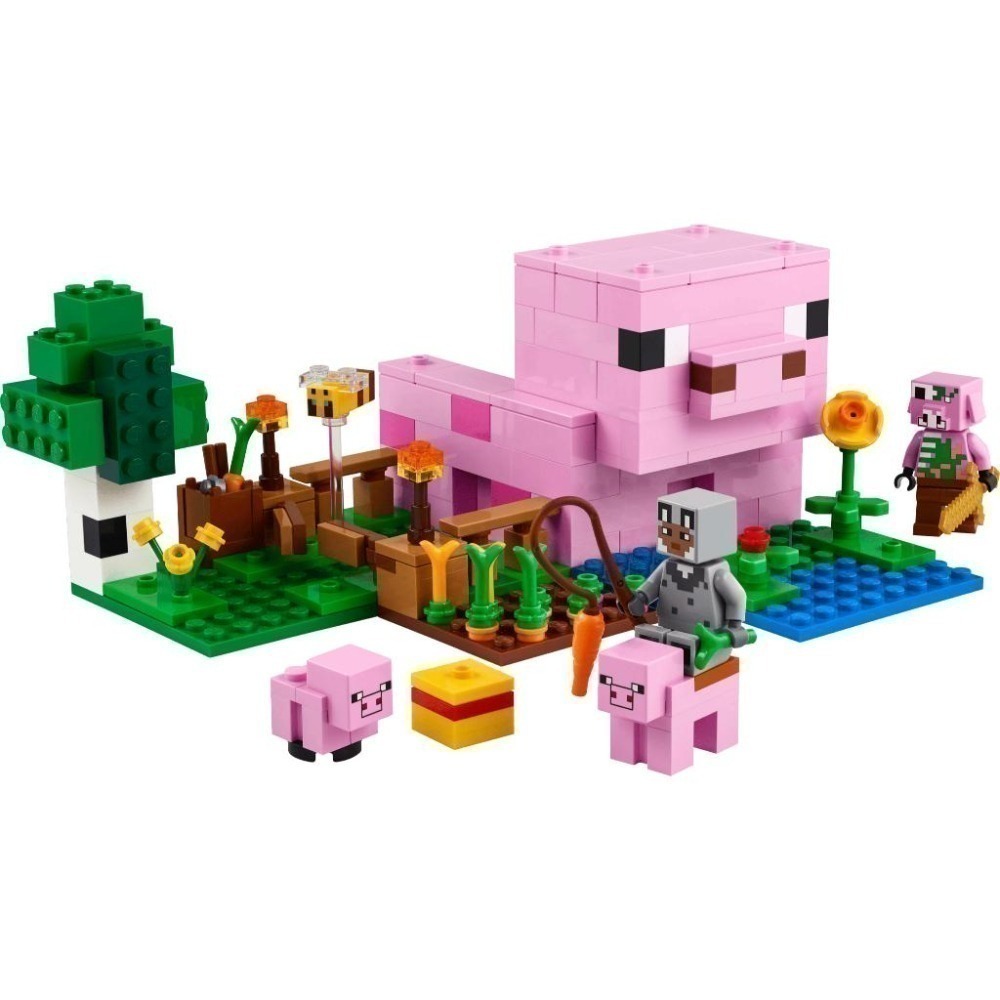 ［想樂］全新 樂高 LEGO 21268 Minecraft 創世神 豬寶寶小屋-細節圖3