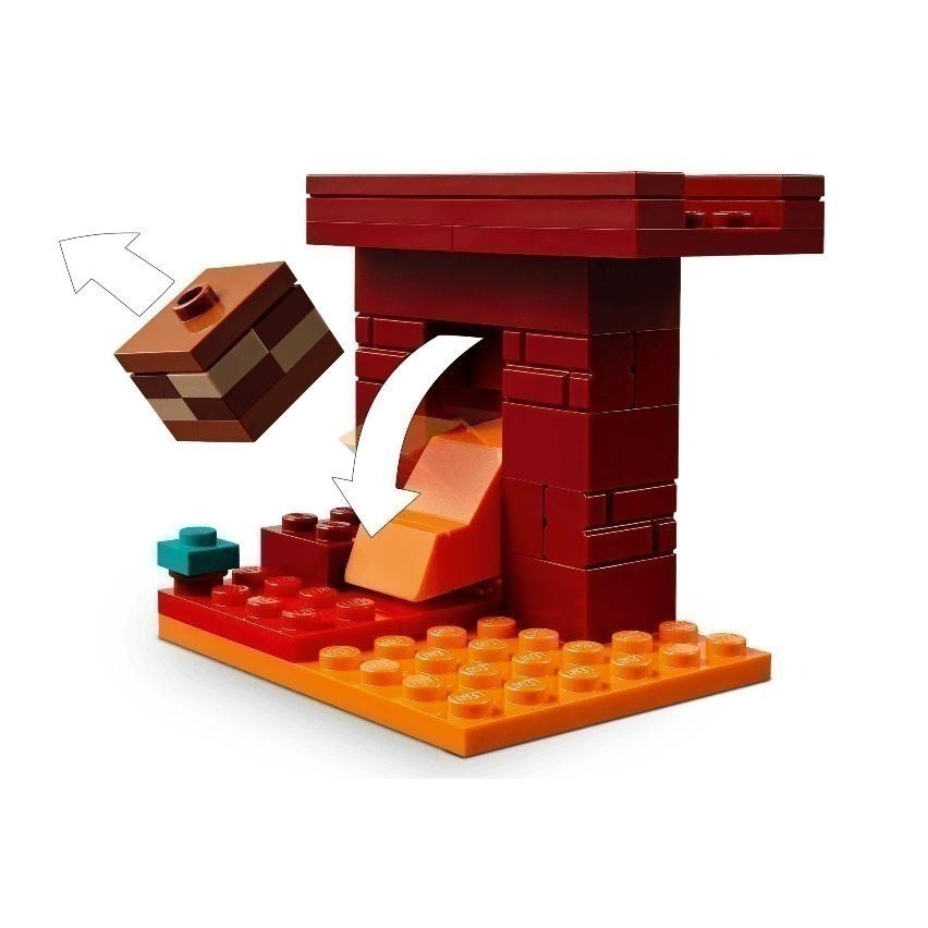 ［想樂］全新 樂高 LEGO 21266 Minecraft 創世神 地獄熔岩大戰-細節圖6