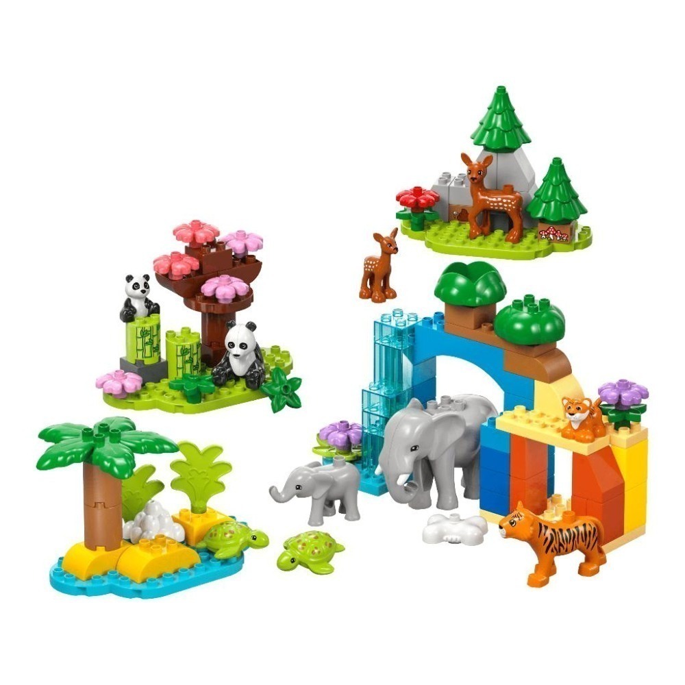 ［想樂］全新 樂高 LEGO 10446 DUPLO 得寶 3合1 野生動物家庭 (盒損)-細節圖3