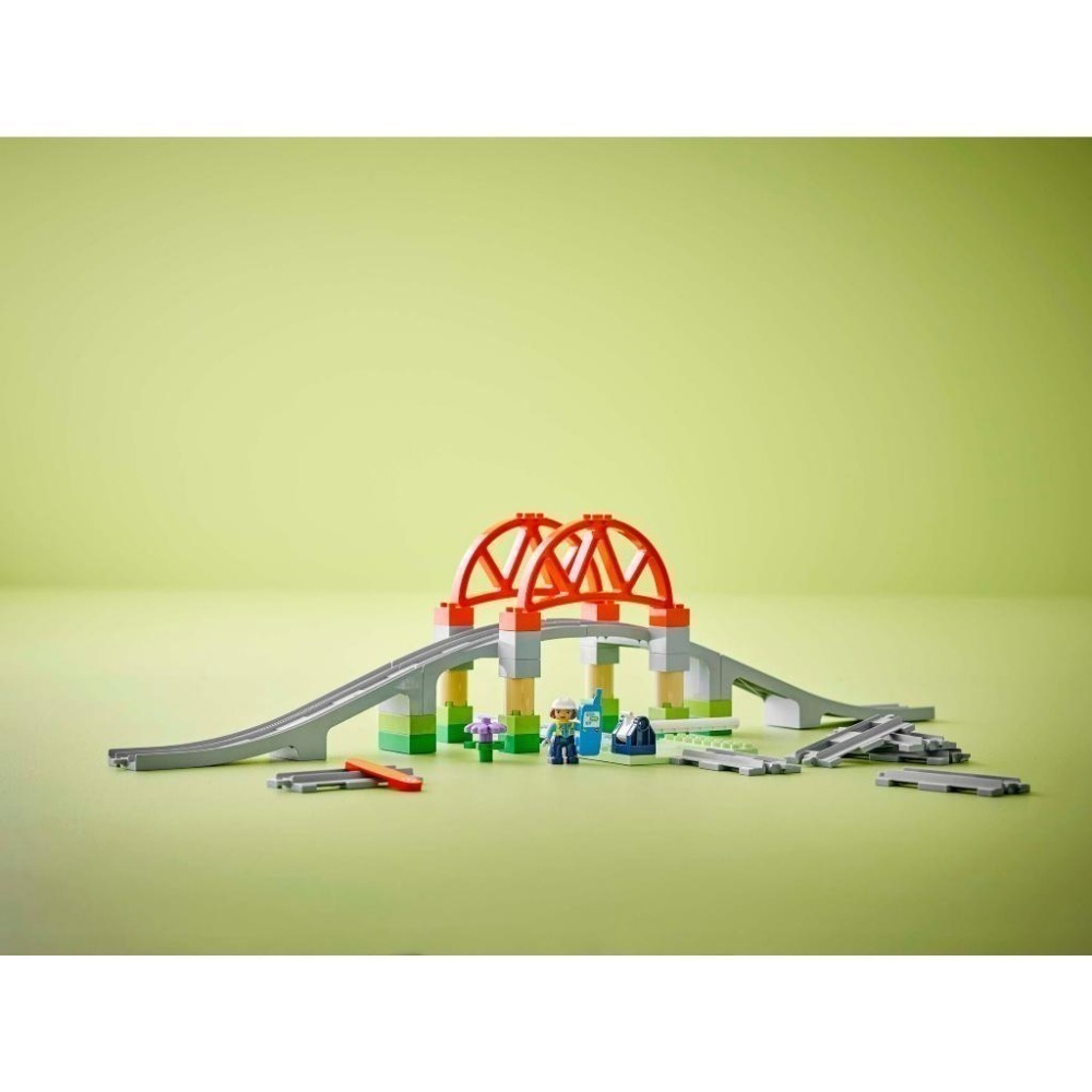 ［想樂］全新 樂高 LEGO 10426 DUPLO 得寶 鐵路橋和軌道擴充組-細節圖8