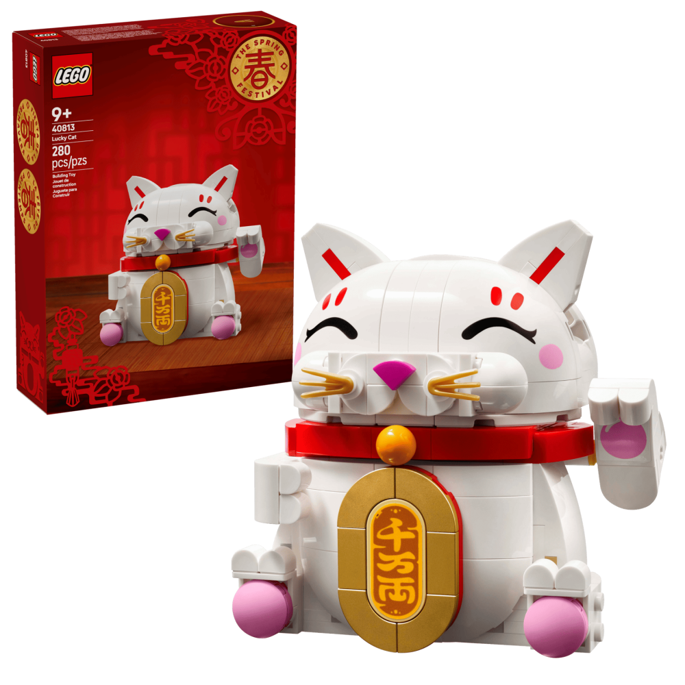 ［想樂］全新 樂高 LEGO 40813 春節盒組 招財貓 Lucky Cat-細節圖7