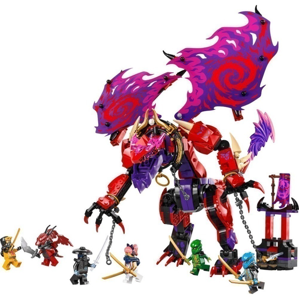 ［想樂］全新 樂高 LEGO 71832 Ninjago 忍者 混沌龍雷牙 Thunderfang Dragon-細節圖3