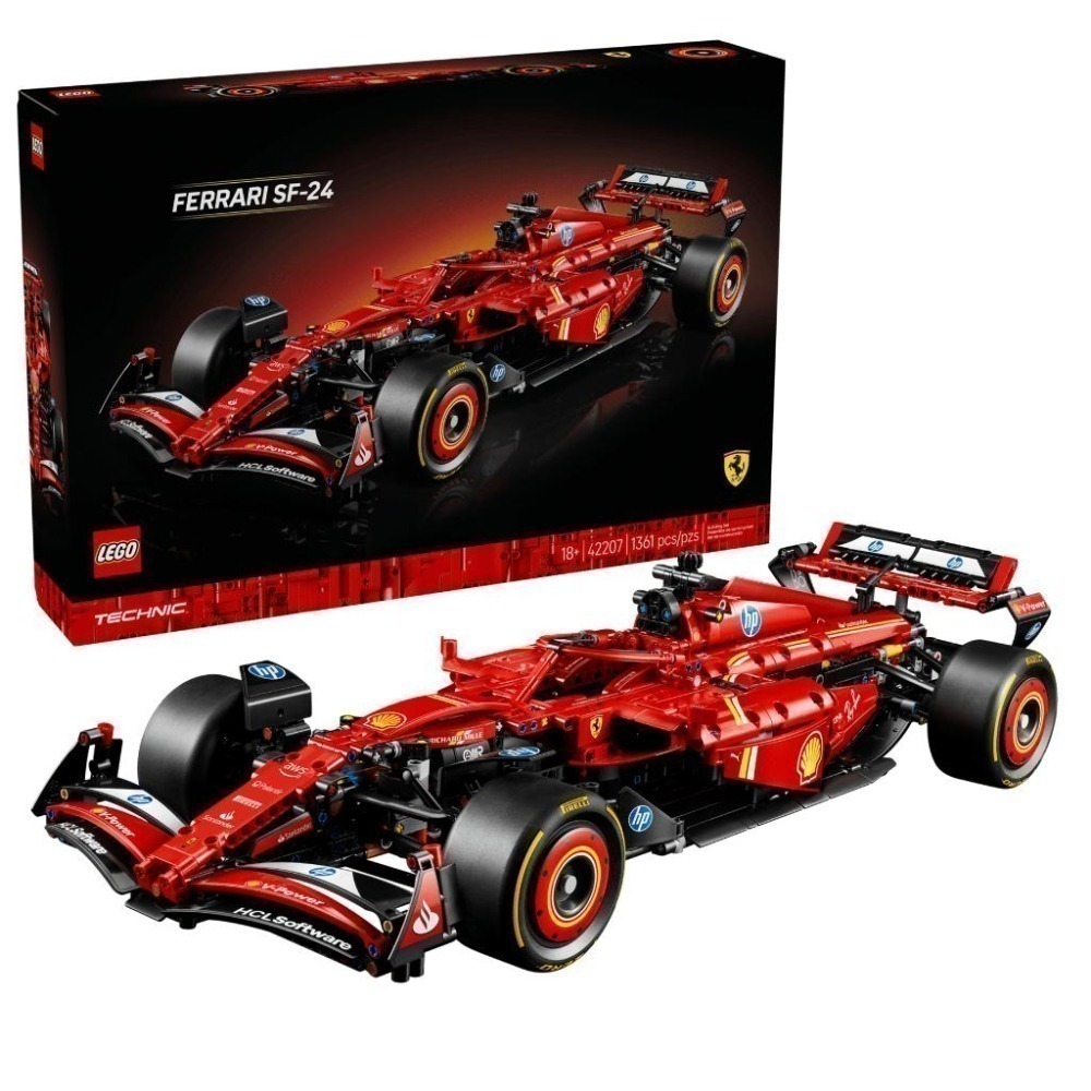 ［想樂］全新 樂高 LEGO 42207 Technic 科技 法拉利 SF-24 F1 Car-細節圖9