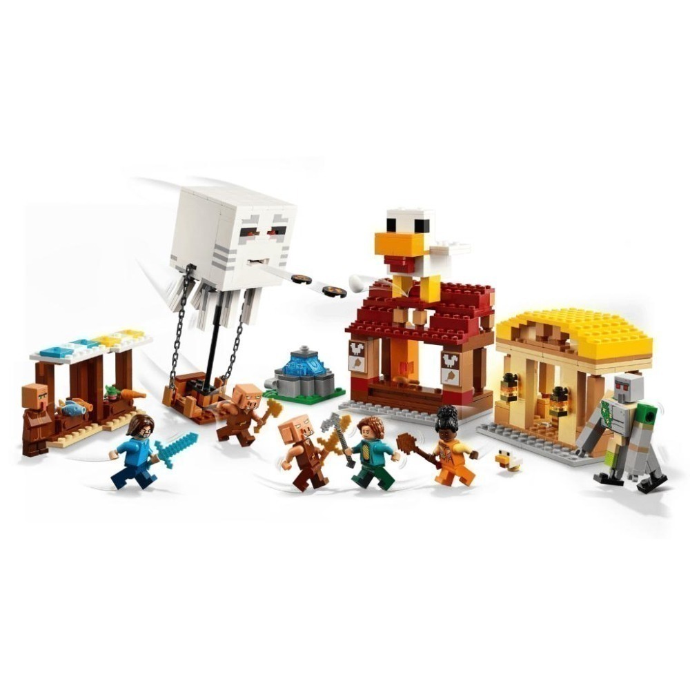 ［想樂］全新 樂高 LEGO 21273 Minecraft 創世神 地獄幽靈氣球進攻村莊 Ghast Balloon-細節圖5