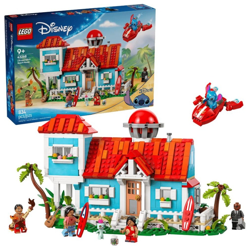 ［想樂］全新 樂高 LEGO 43268 Disney 迪士尼 星際寶貝 海灘小屋 Lilo and Stitch-細節圖7
