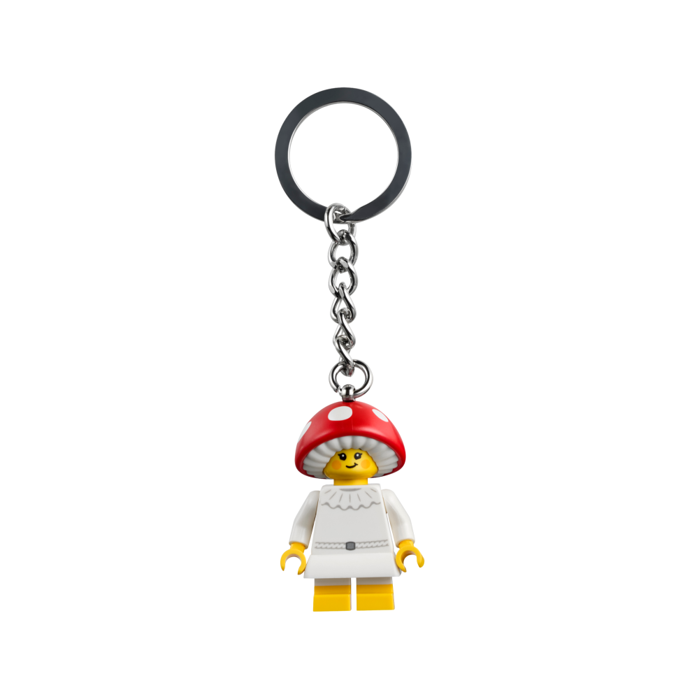 ［想樂］『鑰匙圈』全新 樂高 Lego 854306 蘑菇女孩 Mushroom Girl Key Chain 鑰匙圈-細節圖3