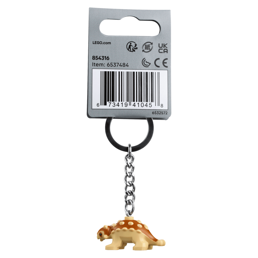 ［想樂］『鑰匙圈』全新 樂高 Lego 854316 侏儸紀 甲龍寶寶 Baby Ankylosaurus 鑰匙圈-細節圖2