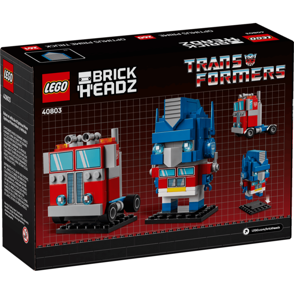 ［想樂］全新 樂高 LEGO 40803 Brickheadz 變形金剛 Optimus Prime 柯博文機器人和車輛-細節圖2