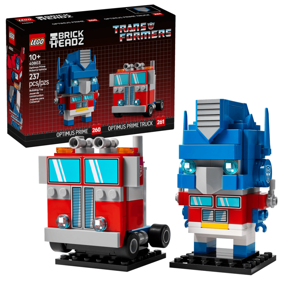 ［想樂］全新 樂高 LEGO 40803 Brickheadz 變形金剛 Optimus Prime 柯博文機器人和車輛-細節圖9
