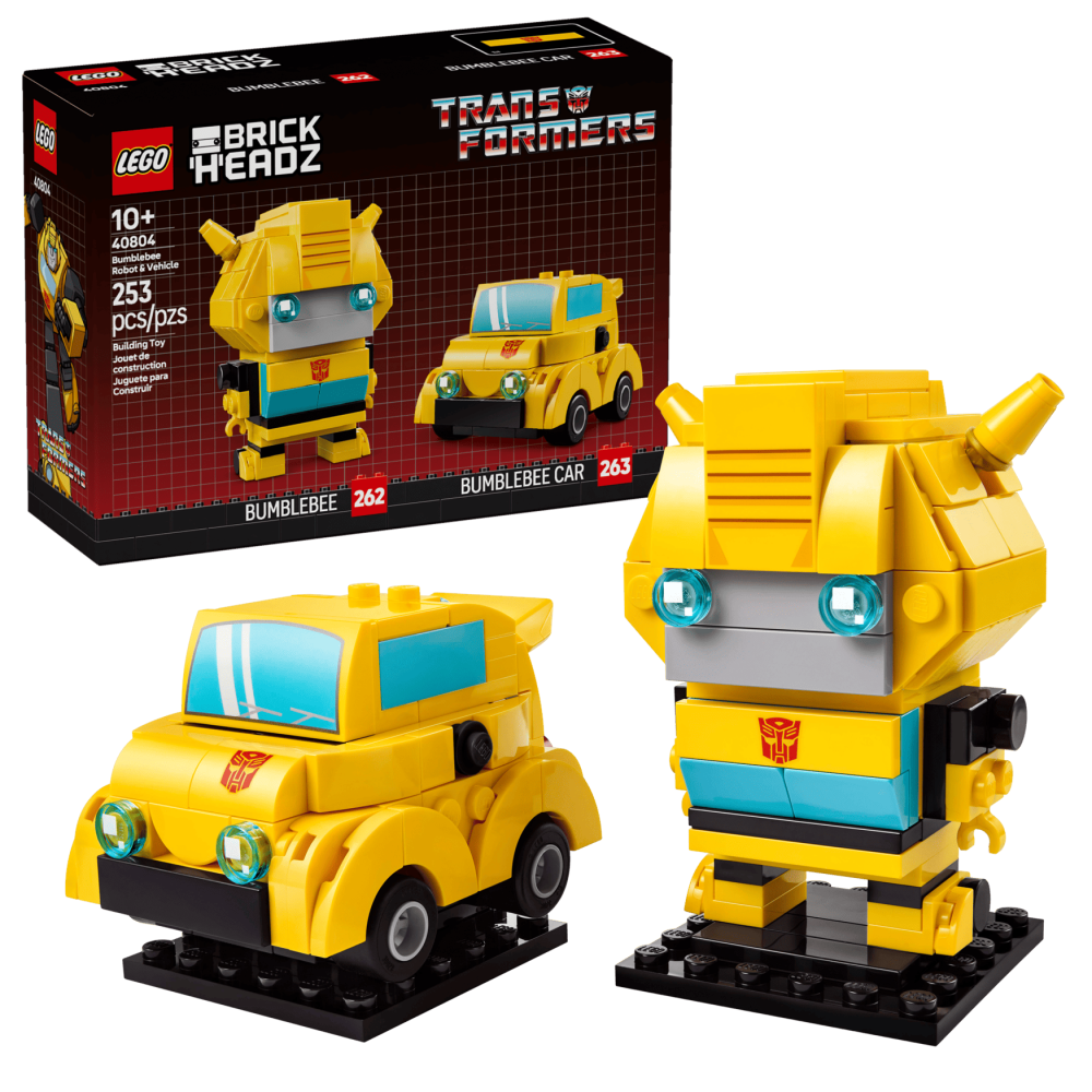 ［想樂］全新 樂高 LEGO 40804 Brickheadz 變形金剛 大黃蜂機器人&車輛 Bumblebee-細節圖8