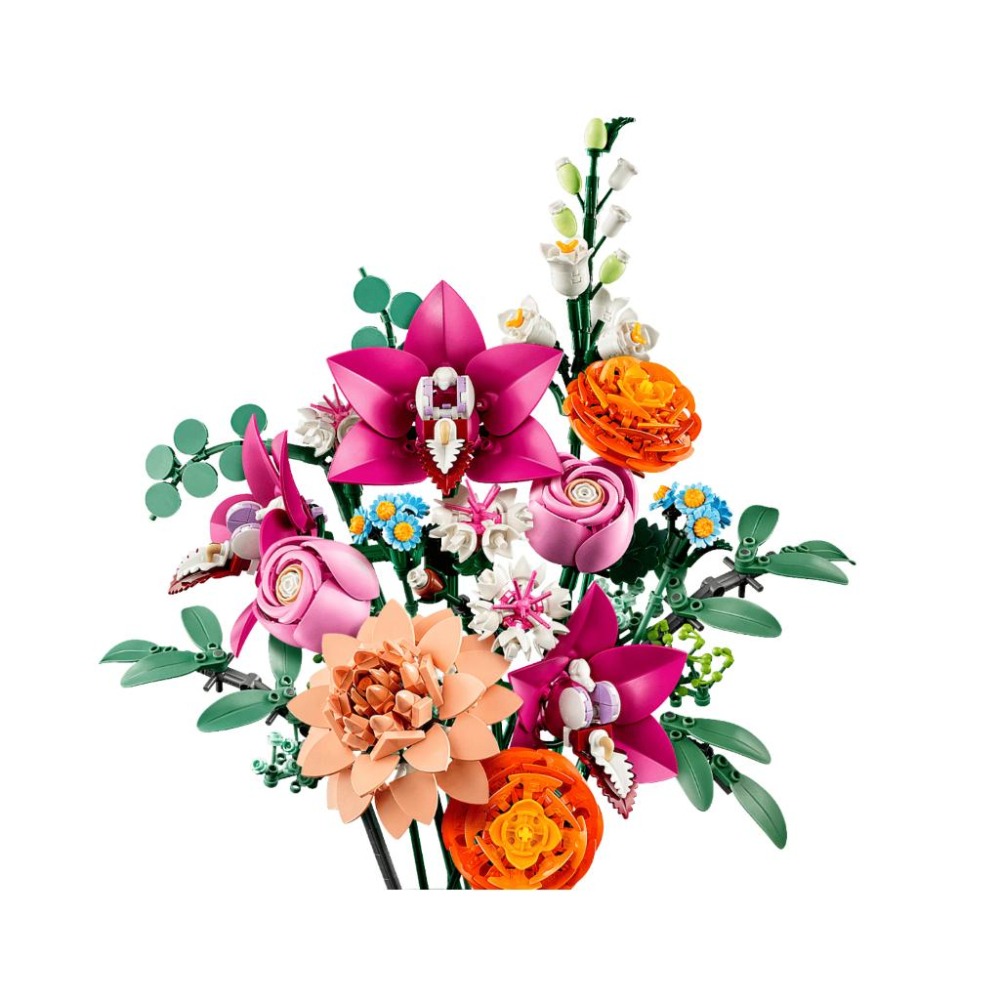 ［想樂］全新 樂高 LEGO 10342 花藝系列 優雅粉紅花束 Pretty Pink Flower Bouquet-細節圖4