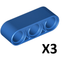 孔樑 32523 藍色 (一包3入)