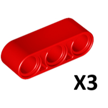 ［想樂］『零件』 全新 樂高 LEGO 32523 孔樑 1 x 3 白 紅 淺灰 黃 黑 藍 綠-規格圖8