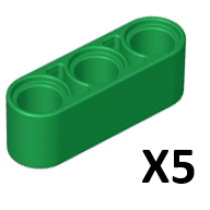 ［想樂］『零件』 全新 樂高 LEGO 32523 孔樑 1 x 3 白 紅 淺灰 黃 黑 藍 綠-規格圖8