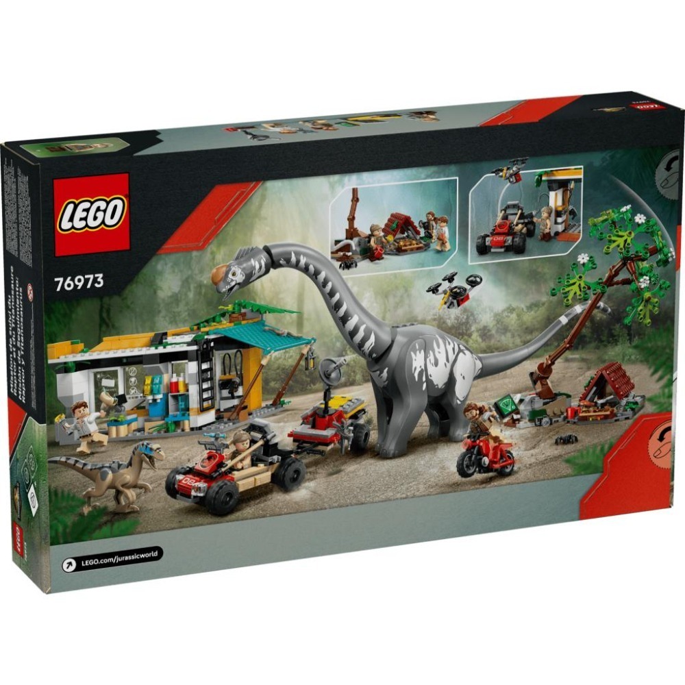 ［想樂］全新 樂高 LEGO 76973 侏儸紀世界 Jurassic World 迅猛龍和泰坦巨龍追蹤任務-細節圖2