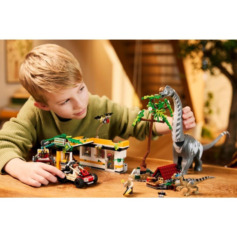 ［想樂］全新 樂高 LEGO 76973 侏儸紀世界 Jurassic World 迅猛龍和泰坦巨龍追蹤任務-細節圖4