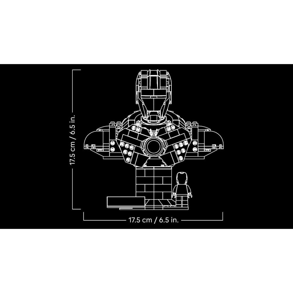 ［想樂］全新 樂高 LEGO 76327 Marvel 漫威 鋼鐵人 MK4 半身像-細節圖9