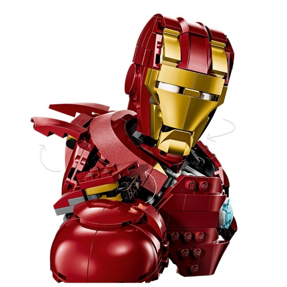 ［想樂］全新 樂高 LEGO 76327 Marvel 漫威 鋼鐵人 MK4 半身像-細節圖5