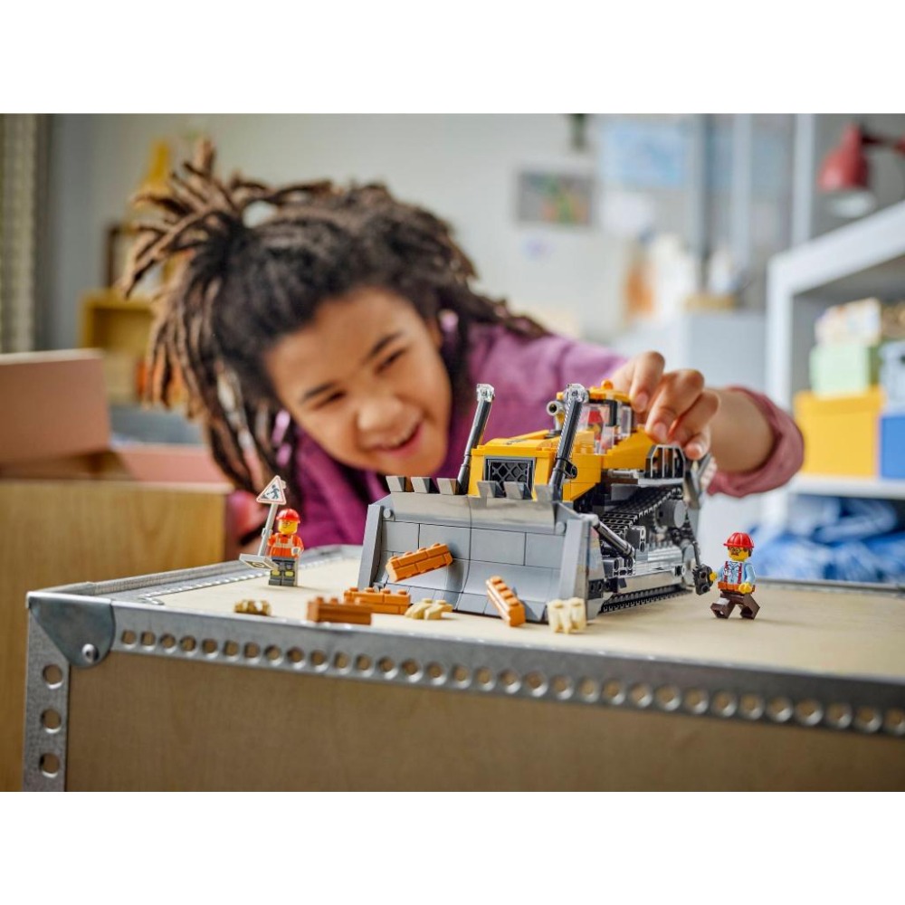 ［想樂］全新 樂高 LEGO 60466 City 城市 黃色推土機-細節圖8