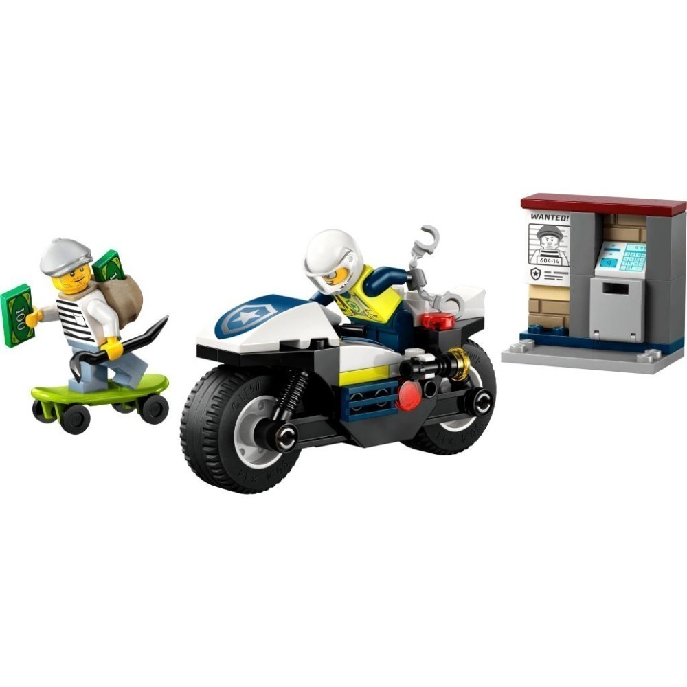 ［想樂］全新 樂高 LEGO 60455 City 城市 警用摩托車追逐戰-細節圖3
