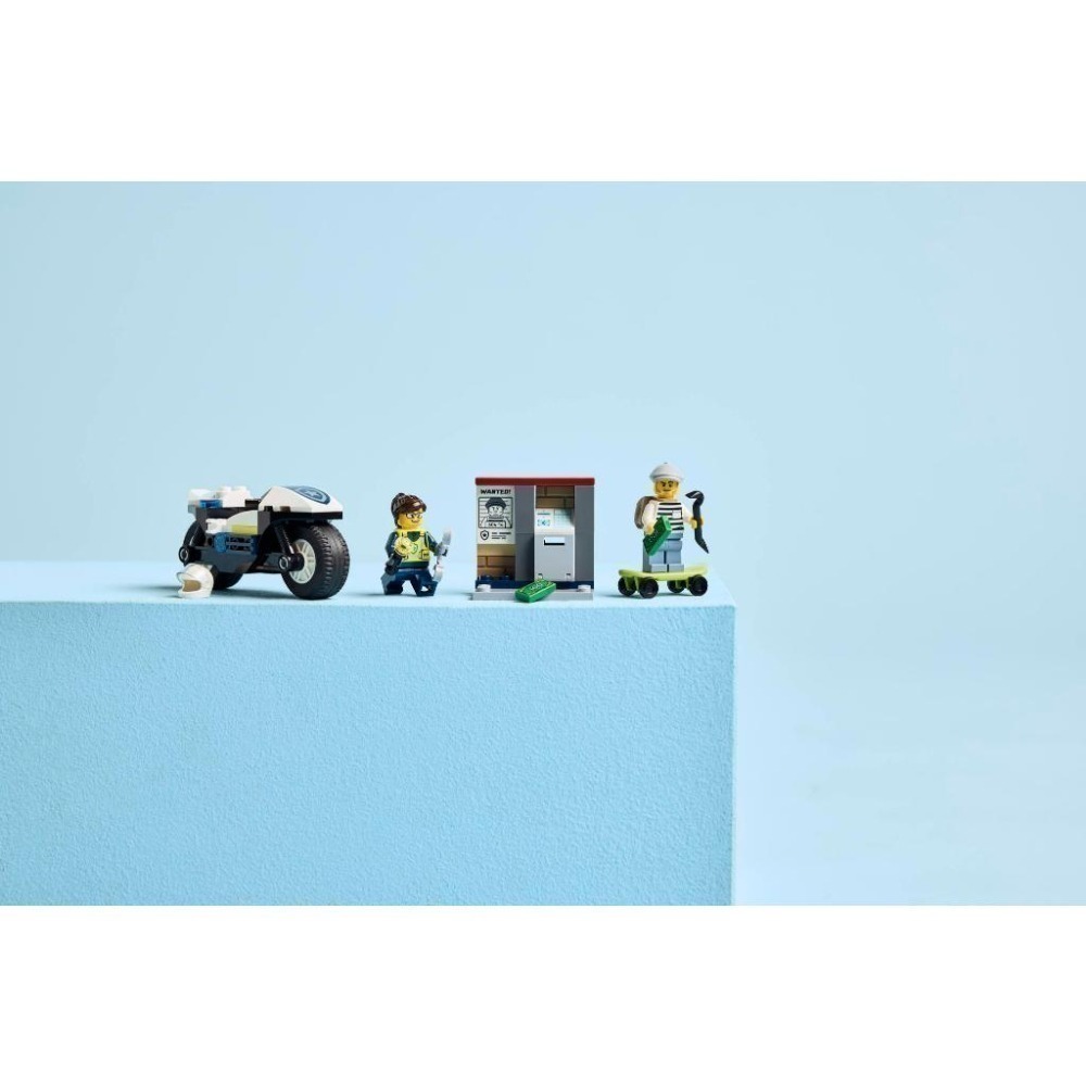 ［想樂］全新 樂高 LEGO 60455 City 城市 警用摩托車追逐戰-細節圖8