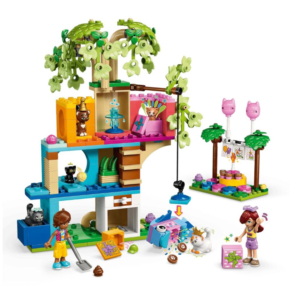 ［想樂］全新 樂高 LEGO 42666 Friends 好朋友 貓咪生日派對和樹屋-細節圖4