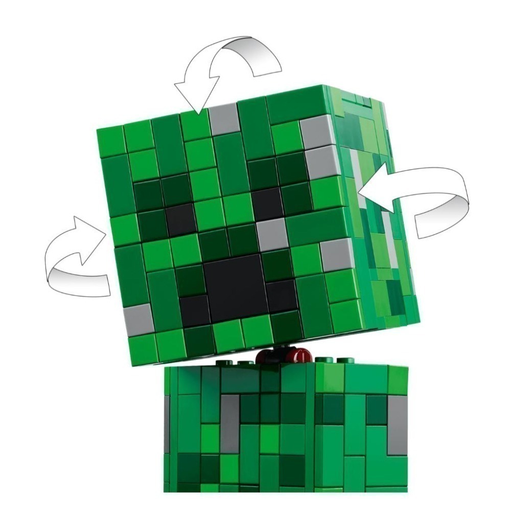 ［想樂］全新 樂高 LEGO 21276 Minecraft 創世神 苦力怕 The Creeper-細節圖6