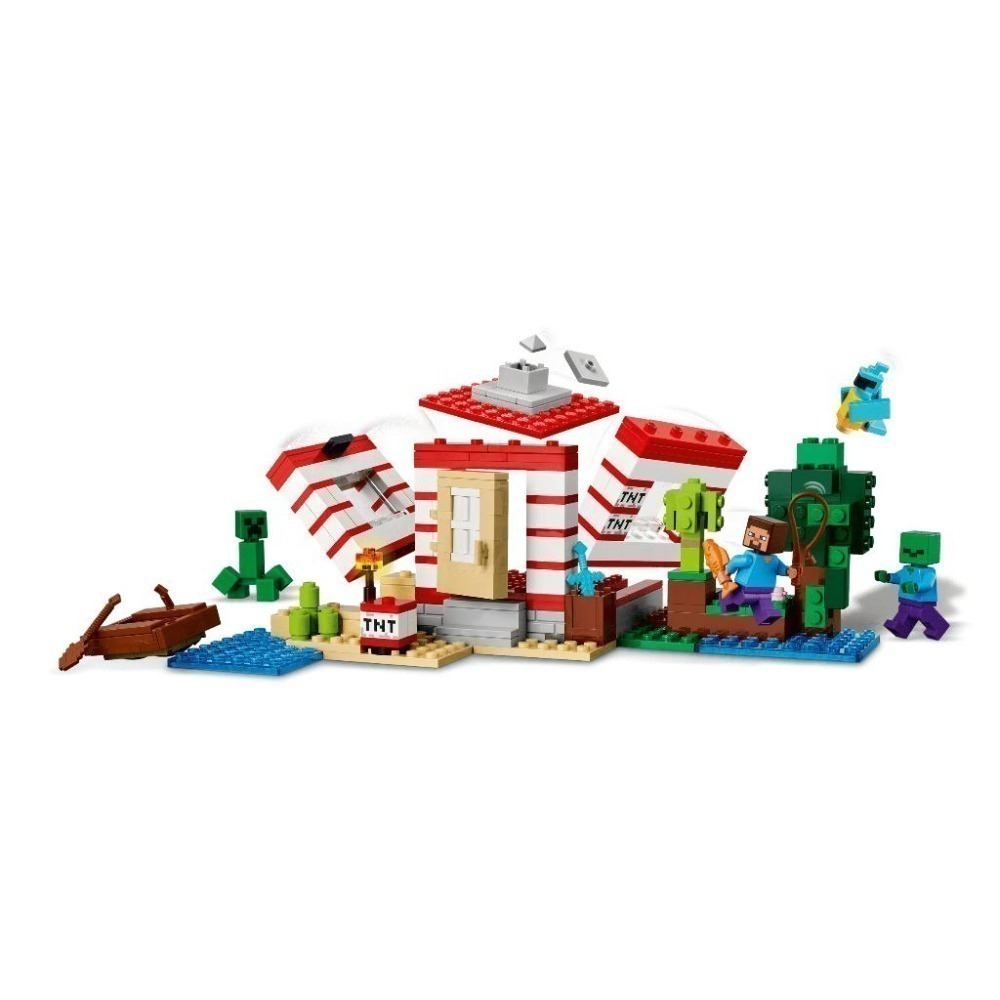 ［想樂］全新 樂高 LEGO 21275 Minecraft 創世神 炸藥叢林屋-細節圖5