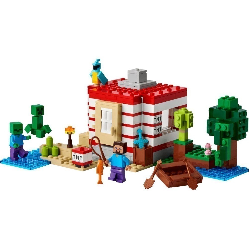 ［想樂］全新 樂高 LEGO 21275 Minecraft 創世神 炸藥叢林屋-細節圖3