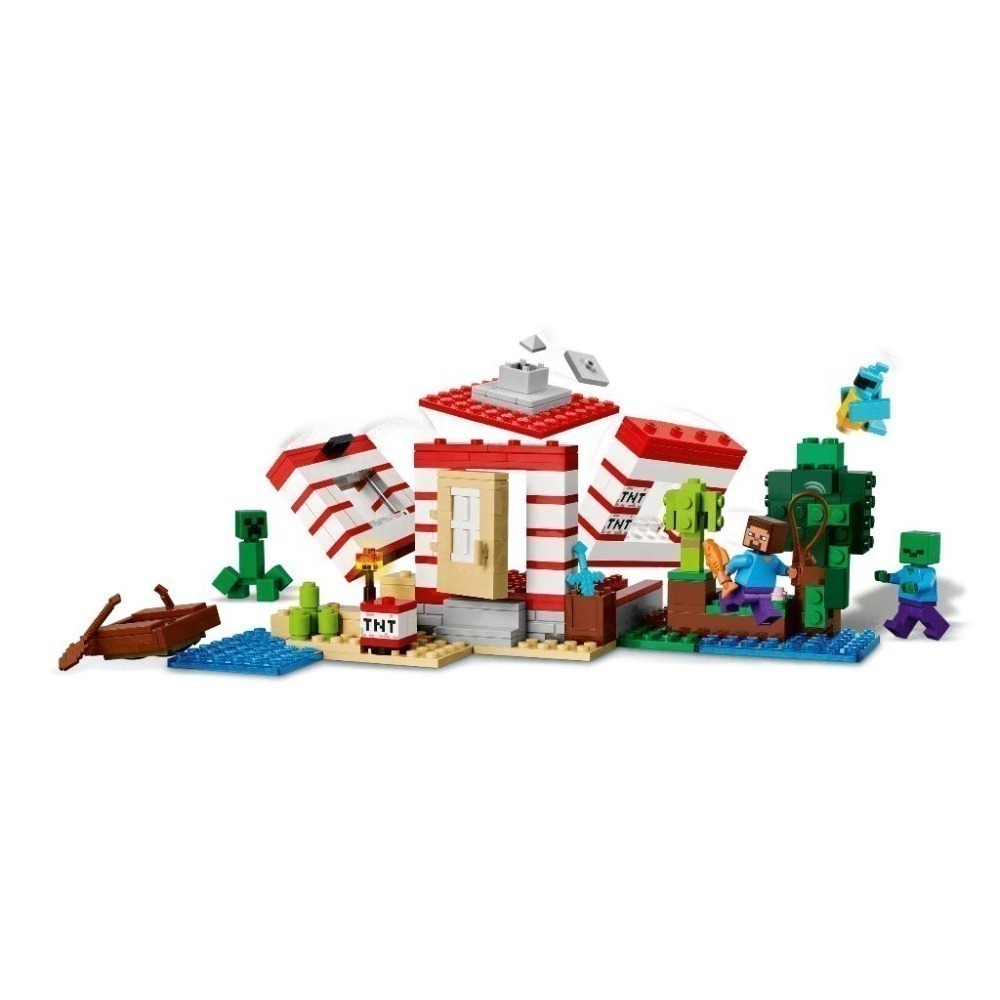 ［想樂］全新 樂高 LEGO 21275 Minecraft 創世神 炸藥叢林屋-細節圖5