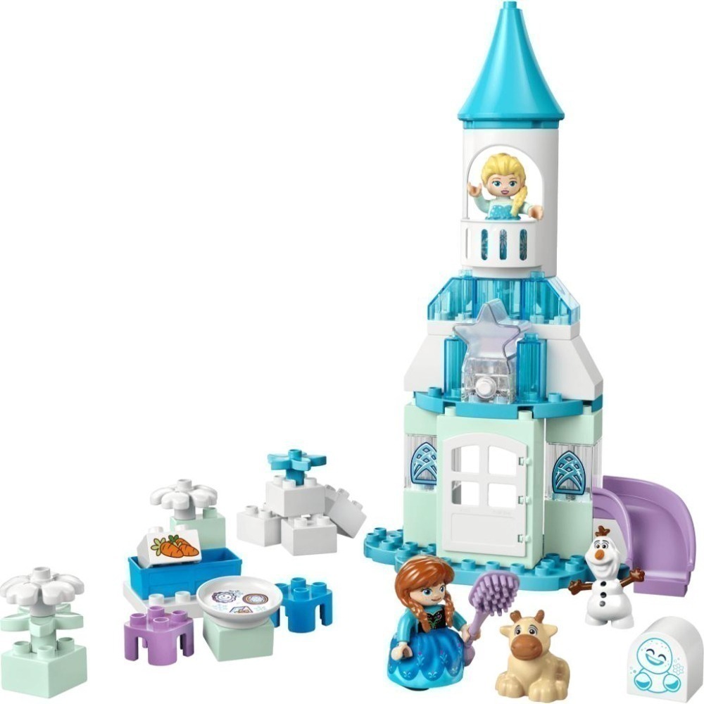 ［想樂］全新 樂高 LEGO 10455 DUPLO 得寶 冰雪奇緣 安娜與艾莎的冰雪城堡派對-細節圖3