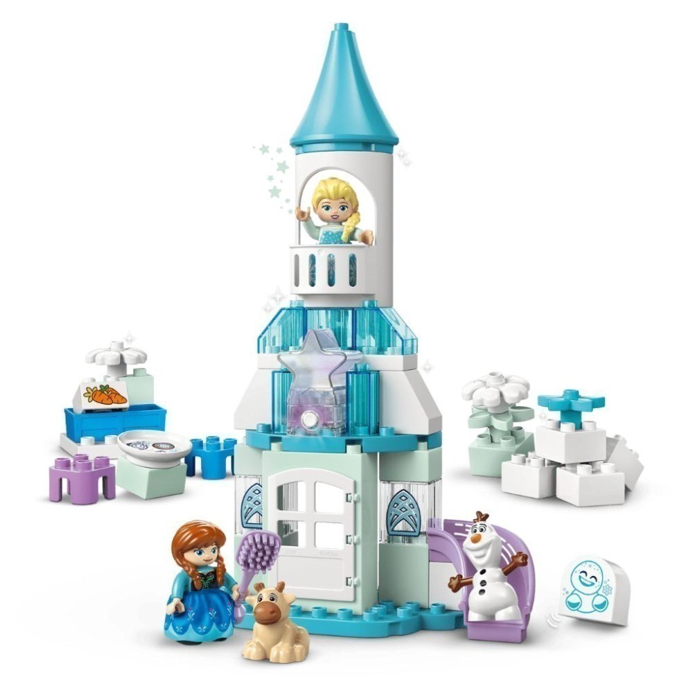 ［想樂］全新 樂高 LEGO 10455 DUPLO 得寶 冰雪奇緣 安娜與艾莎的冰雪城堡派對-細節圖4