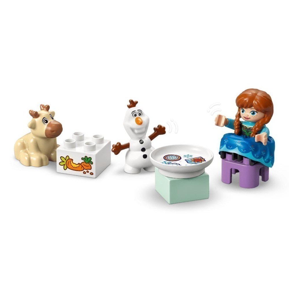 ［想樂］全新 樂高 LEGO 10455 DUPLO 得寶 冰雪奇緣 安娜與艾莎的冰雪城堡派對-細節圖5