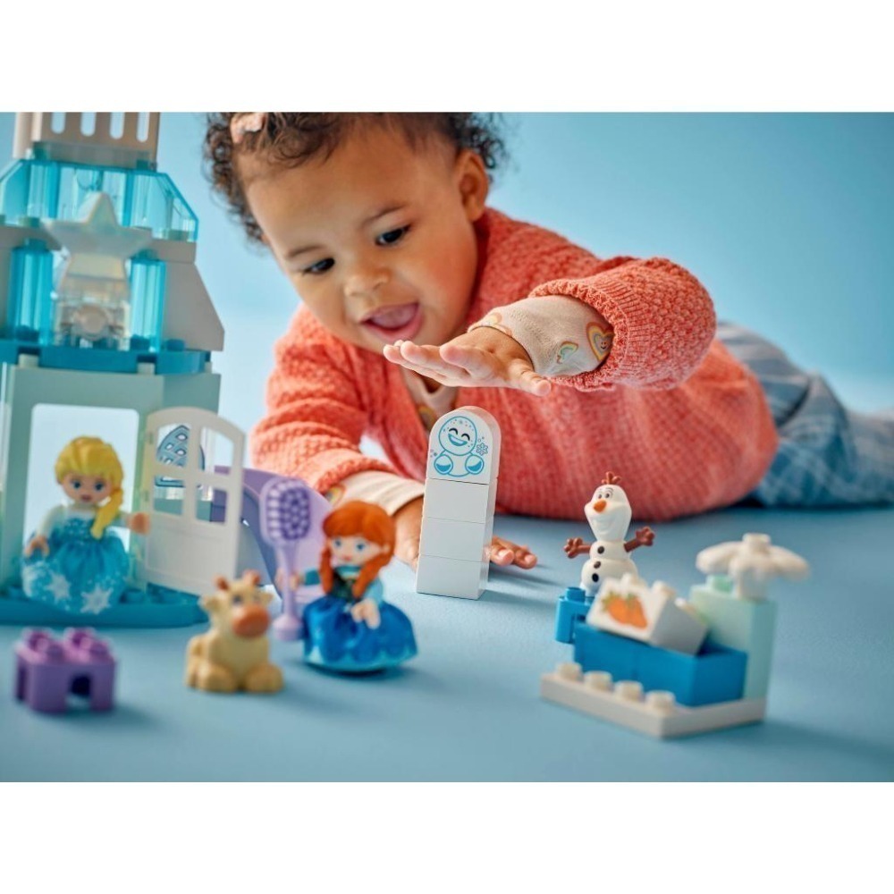 ［想樂］全新 樂高 LEGO 10455 DUPLO 得寶 冰雪奇緣 安娜與艾莎的冰雪城堡派對-細節圖7