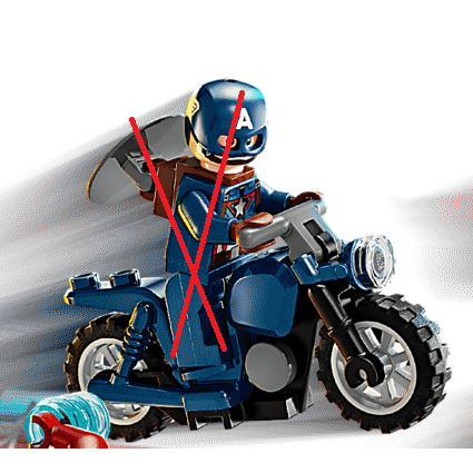 ［想樂］『拆賣』全新 樂高 LEGO 76291 漫威 場景1 摩托車 不含人偶 拆盒場景-細節圖2