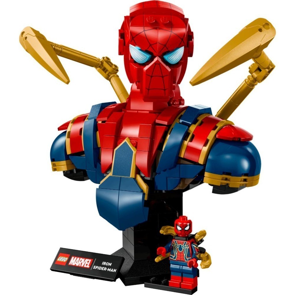 ［想樂］全新 樂高 LEGO 76326 Marvel 漫威 鋼鐵蜘蛛人半身像-細節圖3