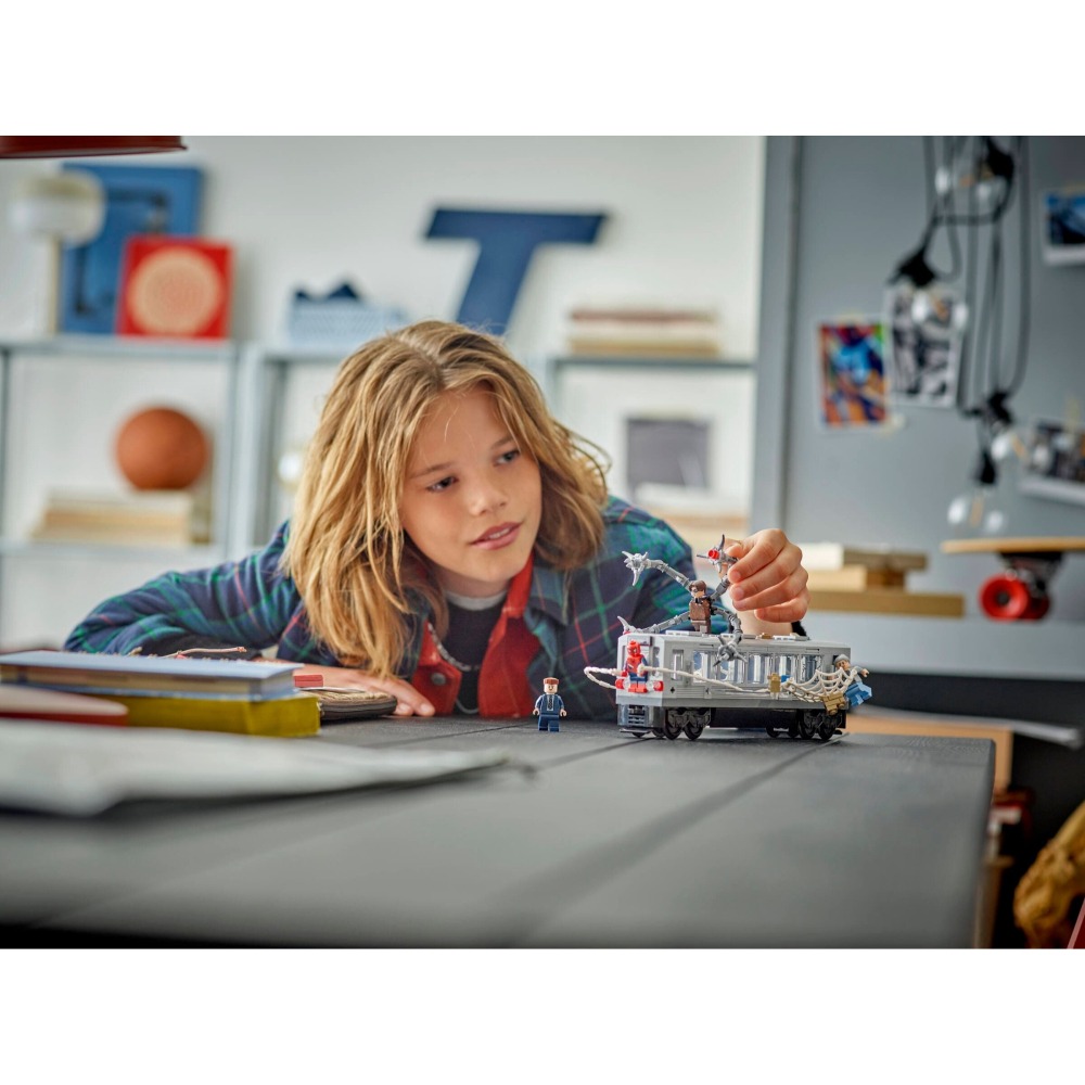 ［想樂］全新 樂高 LEGO 76321 Marvel 漫威 蜘蛛人大戰八爪博士地鐵列車場景-細節圖9