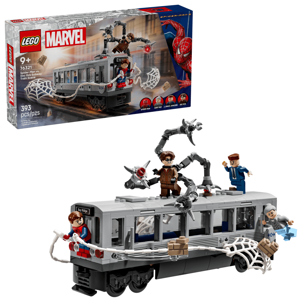 ［想樂］全新 樂高 LEGO 76321 Marvel 漫威 蜘蛛人大戰八爪博士地鐵列車場景-細節圖11