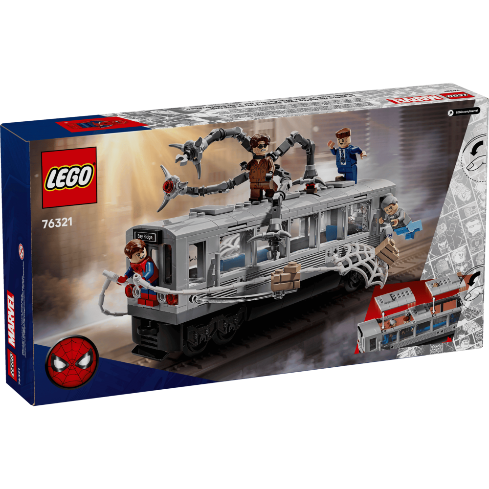 ［想樂］全新 樂高 LEGO 76321 Marvel 漫威 蜘蛛人大戰八爪博士地鐵列車場景-細節圖2