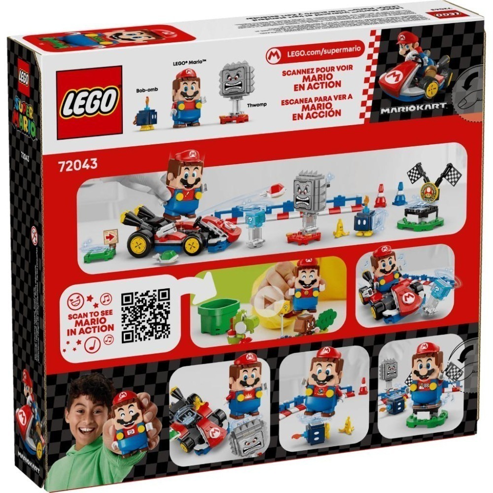 ［想樂］全新 樂高 LEGO 72043 SUPER MARIO 瑪利歐 瑪利歐賽車 樂高 瑪利歐與標準車-細節圖2
