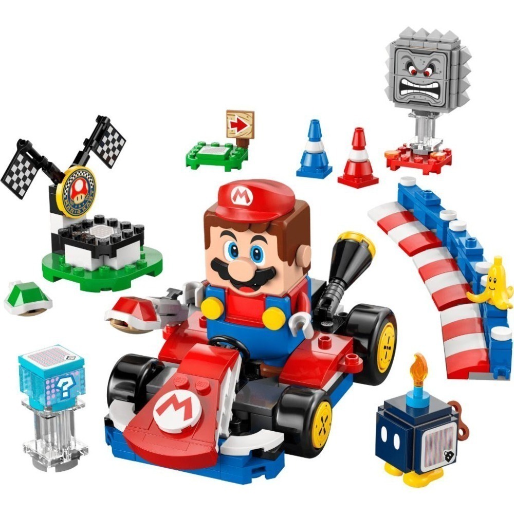 ［想樂］全新 樂高 LEGO 72043 SUPER MARIO 瑪利歐 瑪利歐賽車 樂高 瑪利歐與標準車-細節圖3