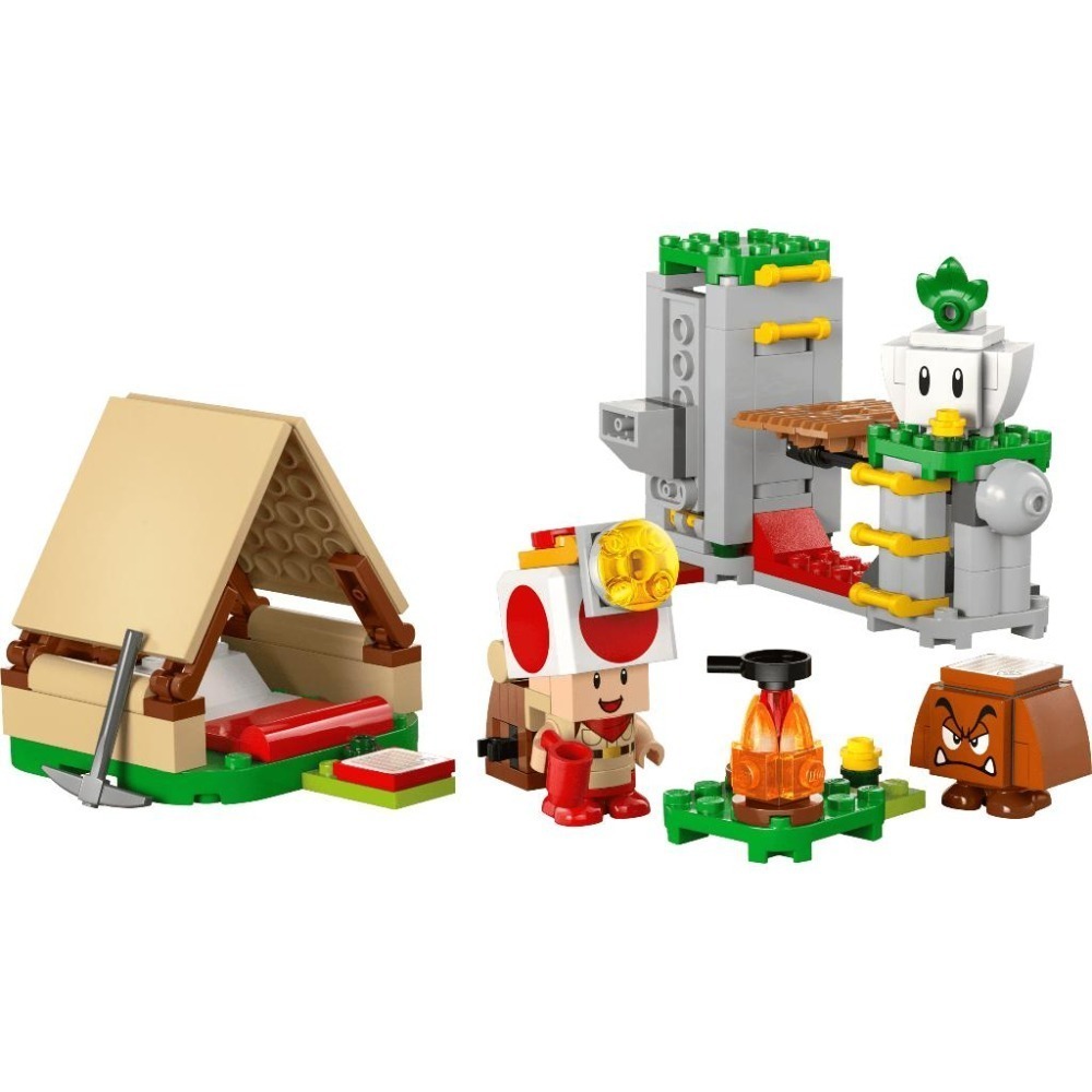 ［想樂］全新 樂高 LEGO 72040 SUPER MARIO 瑪利歐 奇諾比奧隊長的營地-細節圖3