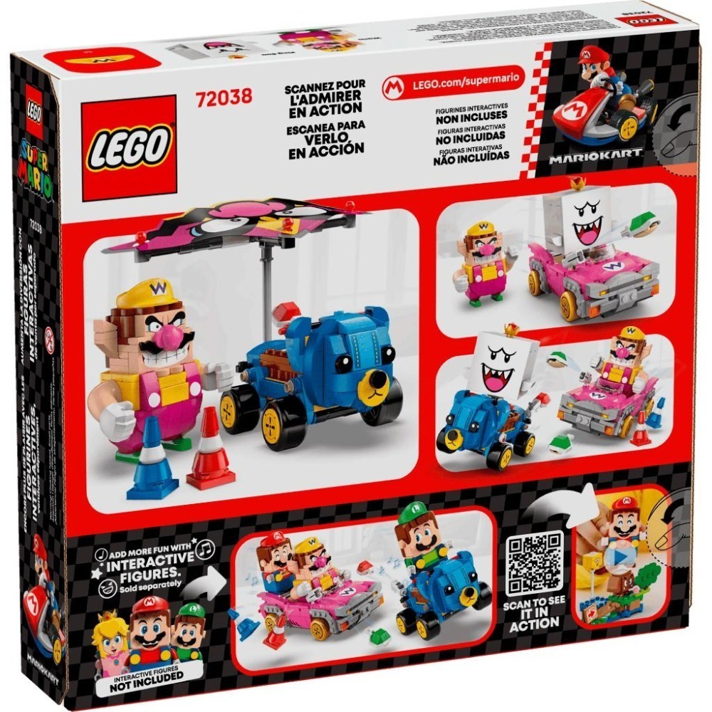 ［想樂］全新 樂高 LEGO 72038 SUPER MARIO 瑪利歐 瑪利歐賽車 瓦利歐與害羞幽靈王-細節圖2
