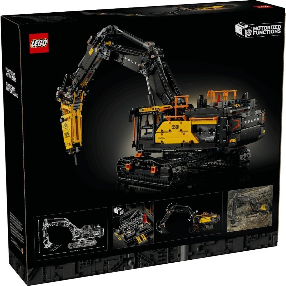 ［想樂］全新 樂高 LEGO 42215 Technic 科技 Volvo EC500 Hybrid 挖掘機-細節圖2