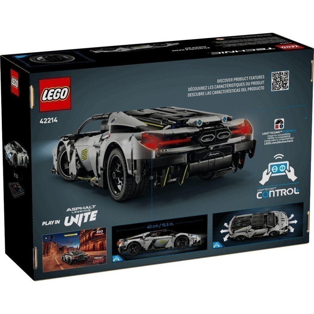 ［想樂］全新 樂高 LEGO 42214 Technic 科技 Lamborghini Revuelto 超級跑車-細節圖2