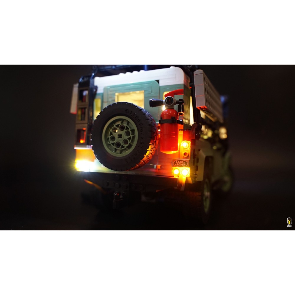 ［想樂］ [不含積木]  WBS 樂光 10317 Land Rover 專用燈組 紙片燈 樂光燈 專用防塵盒 展示盒-細節圖4